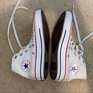 White High Top Converse All Stars